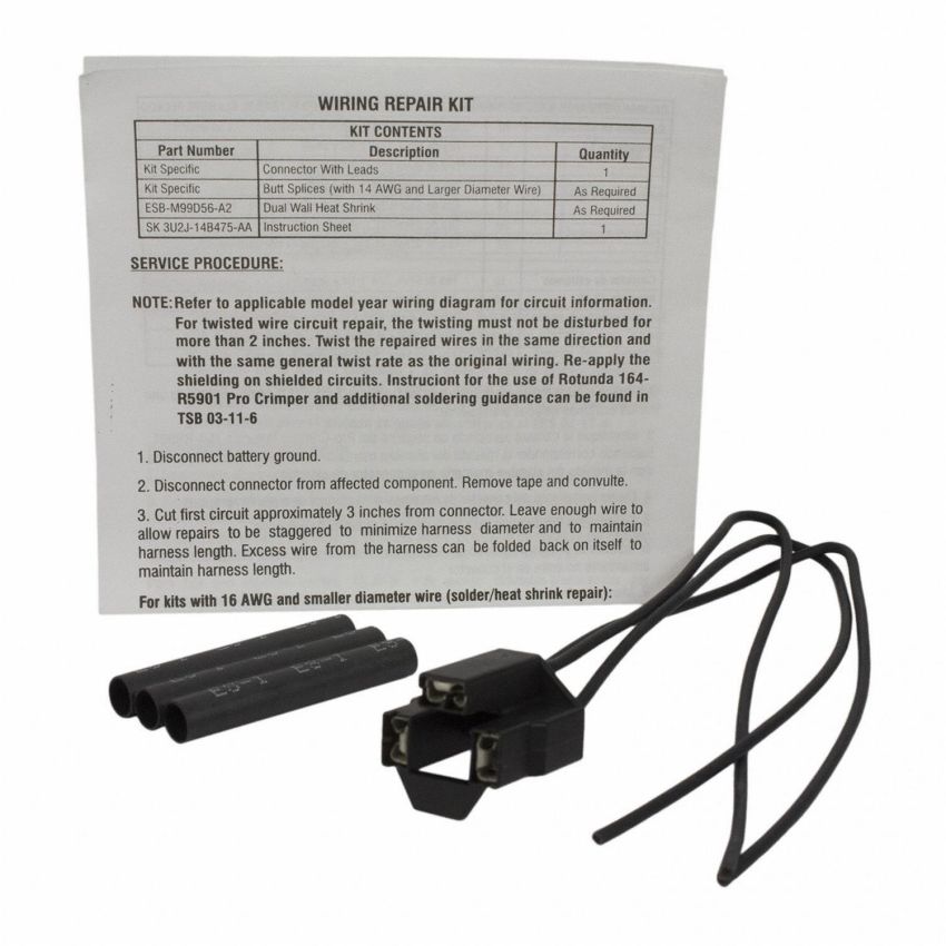 Motorcraft Wiring Connectors 3U2Z14S411RSA