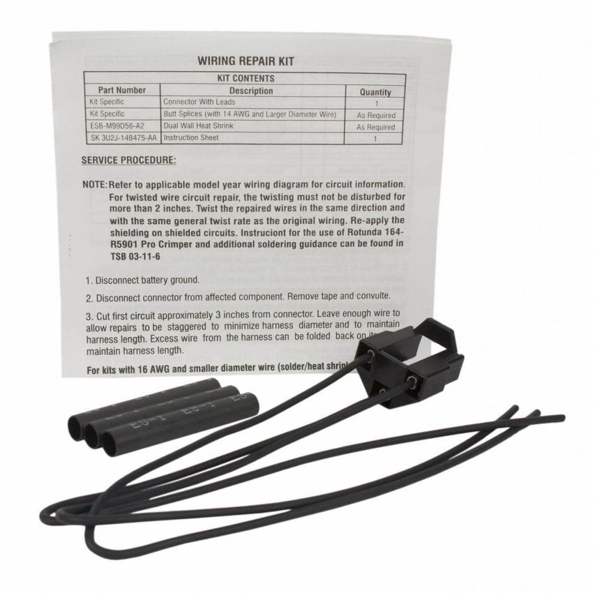 Motorcraft Wiring Connectors 3U2Z14S411RSA