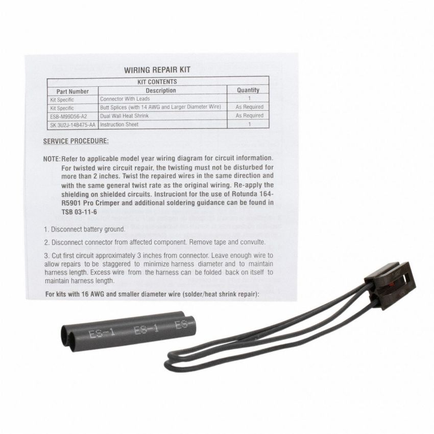 Motorcraft Wiring Connectors 5U2Z14S411AA