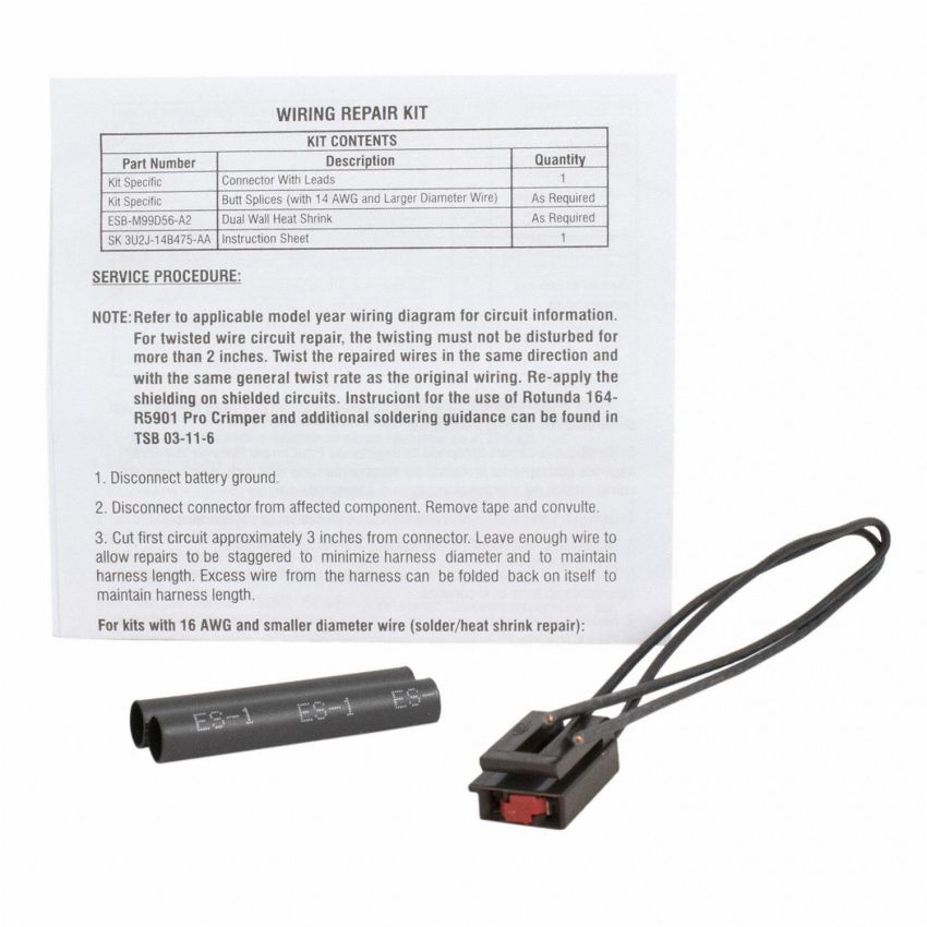 Motorcraft Wiring Connectors 5U2Z14S411AA