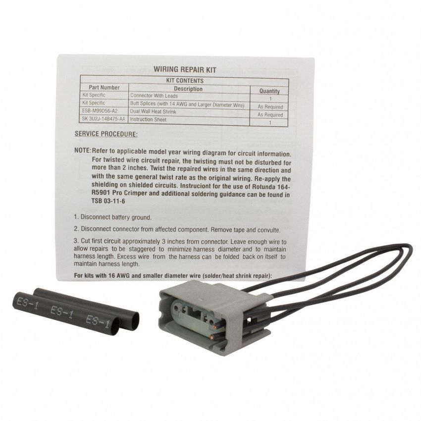 Motorcraft Wiring Connectors 6U2Z14S411BA