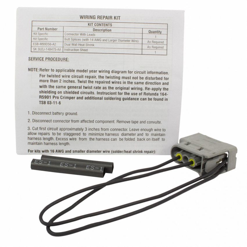 Motorcraft Wiring Connectors 6U2Z14S411BA