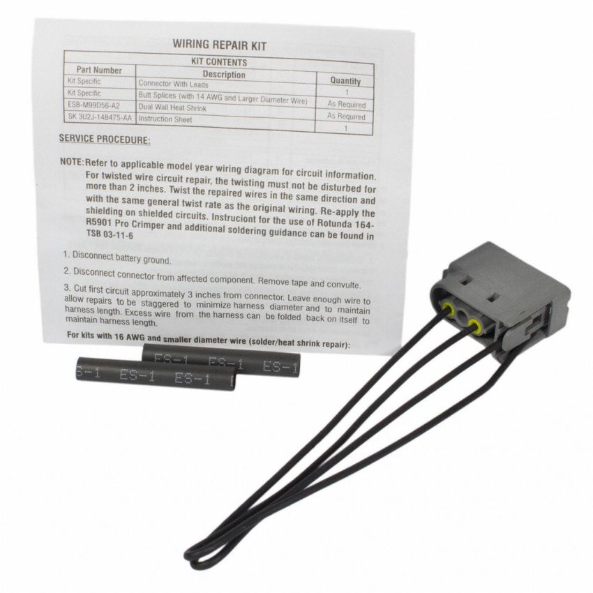 Motorcraft Wiring Connectors 6U2Z14S411BA