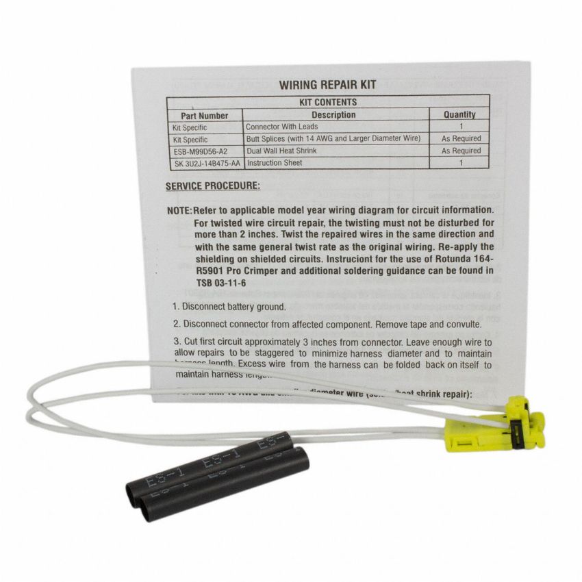 Motorcraft Wiring Connectors 8U2Z14S411KA