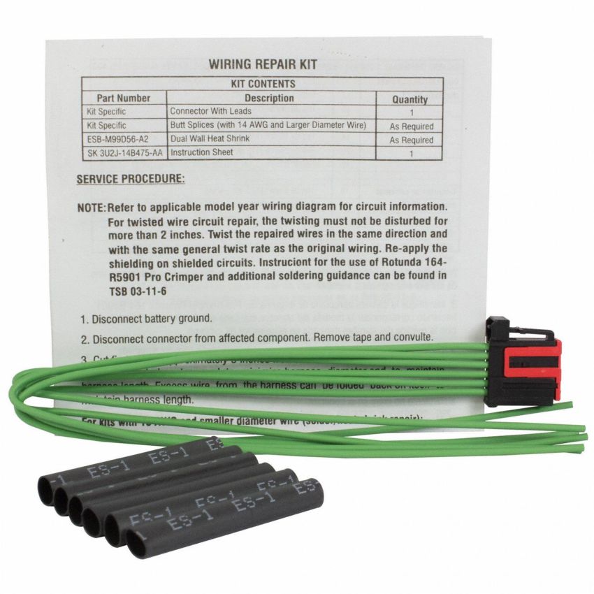 Motorcraft Wiring Connectors 6U2Z14S411LB