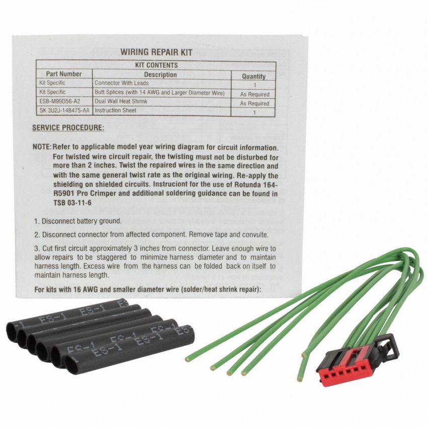 Motorcraft Wiring Connectors 6U2Z14S411LB