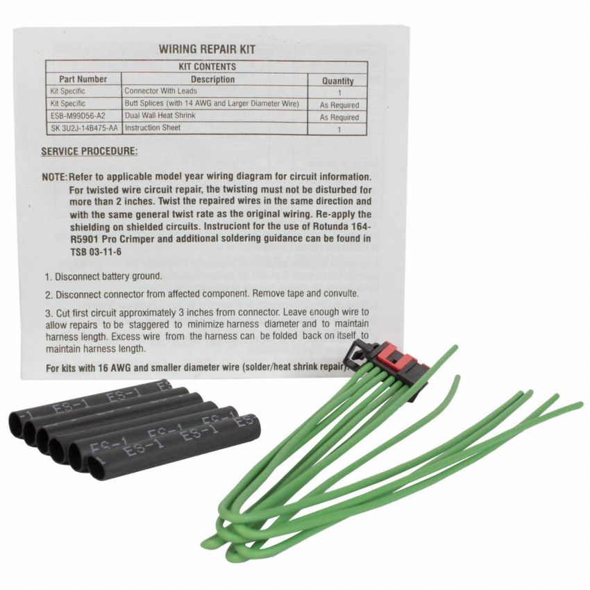 Motorcraft Wiring Connectors 6U2Z14S411LB