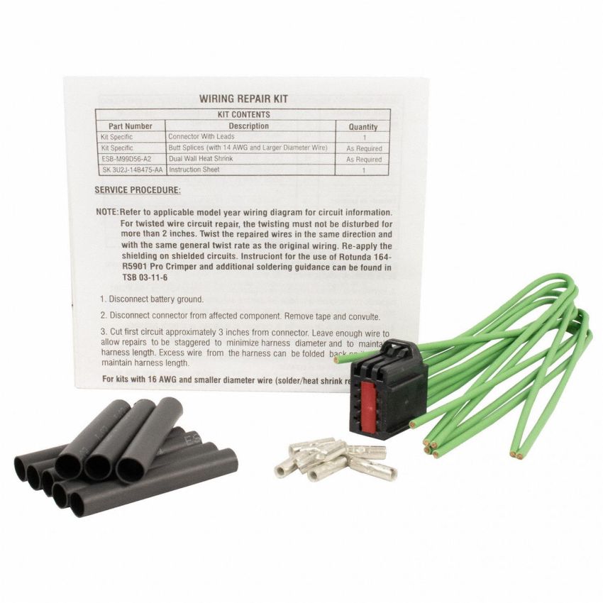 Motorcraft Wiring Connectors 3U2Z14S411RHB