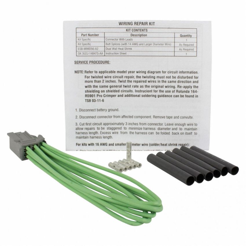 Motorcraft Wiring Connectors 3U2Z14S411JBB