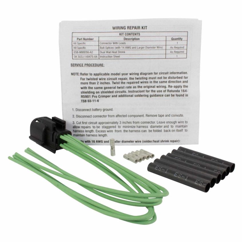 Motorcraft Wiring Connectors 3U2Z14S411FEAB