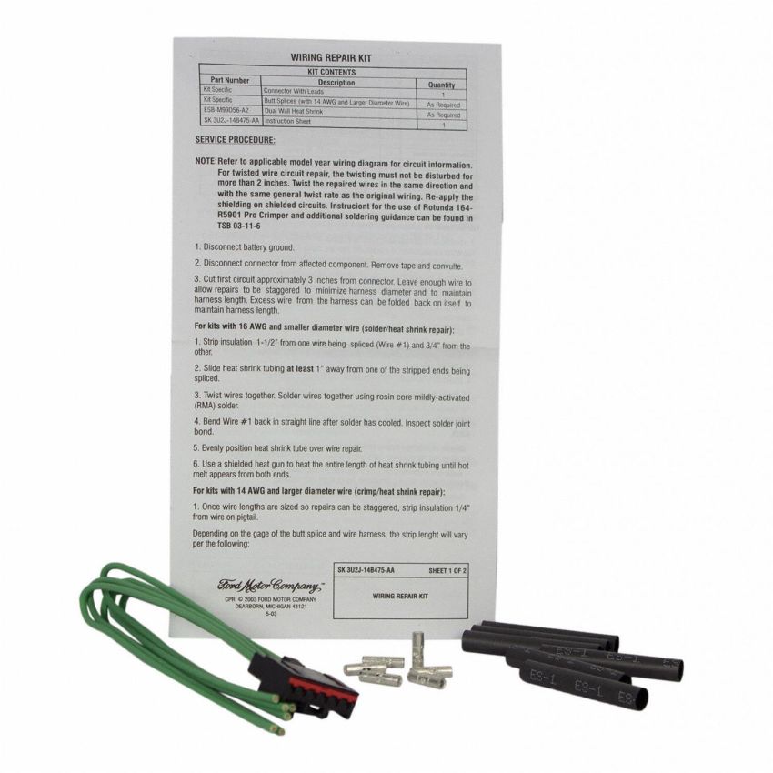Motorcraft Wiring Connectors 3U2Z14S411FNB