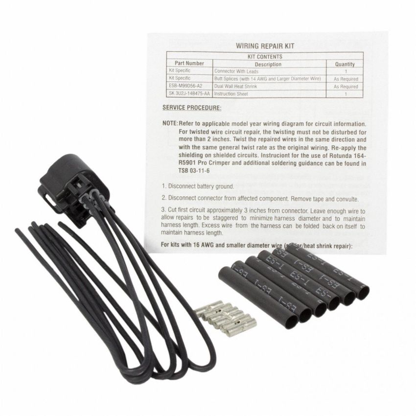 Motorcraft Wiring Connectors 3U2Z14S411MLB