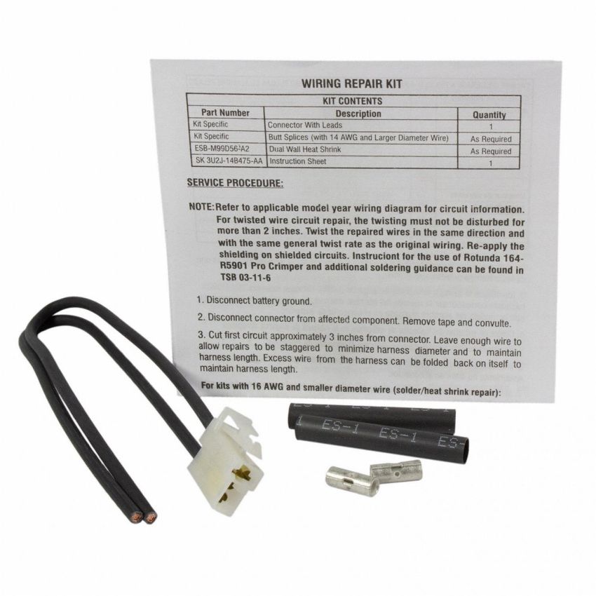 Motorcraft Wiring Connectors 5U2Z14S411EB