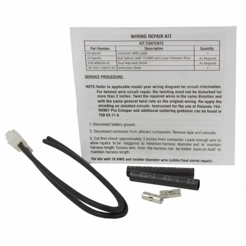 Motorcraft Wiring Connectors 5U2Z14S411EB