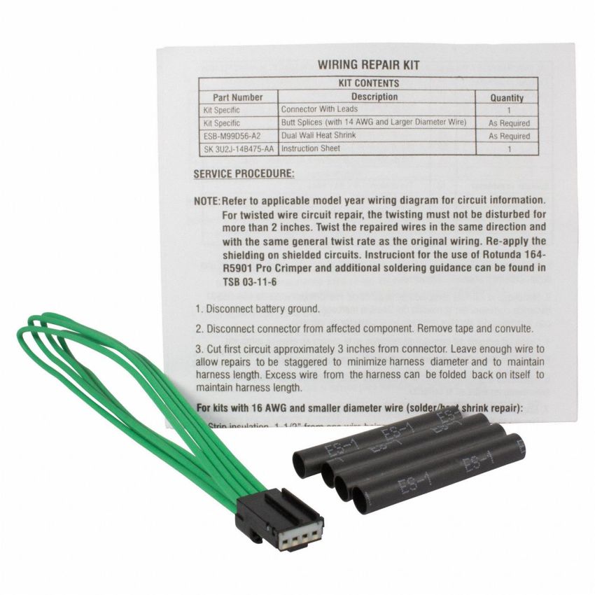 Motorcraft Wiring Connectors 6U2Z14S411JB