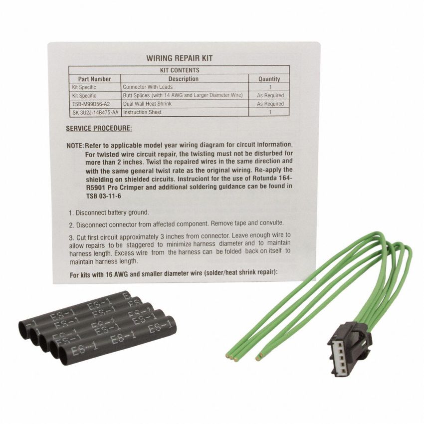 Motorcraft Wiring Connectors 6U2Z14S411SB
