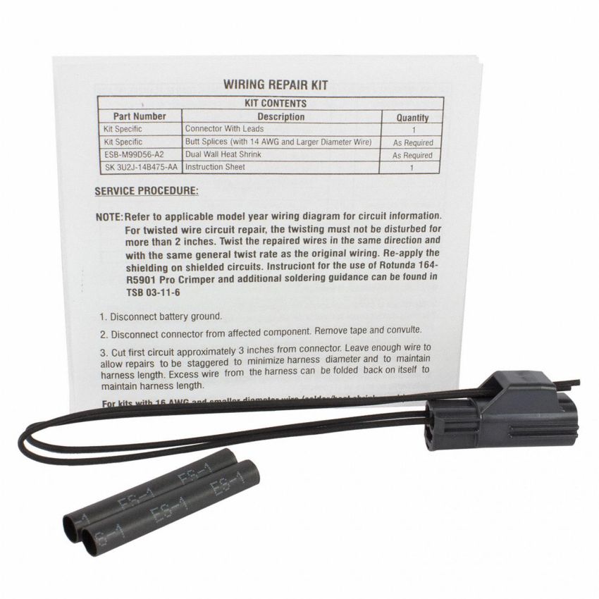 Motorcraft Wiring Connectors 3U2Z14S411CZAB