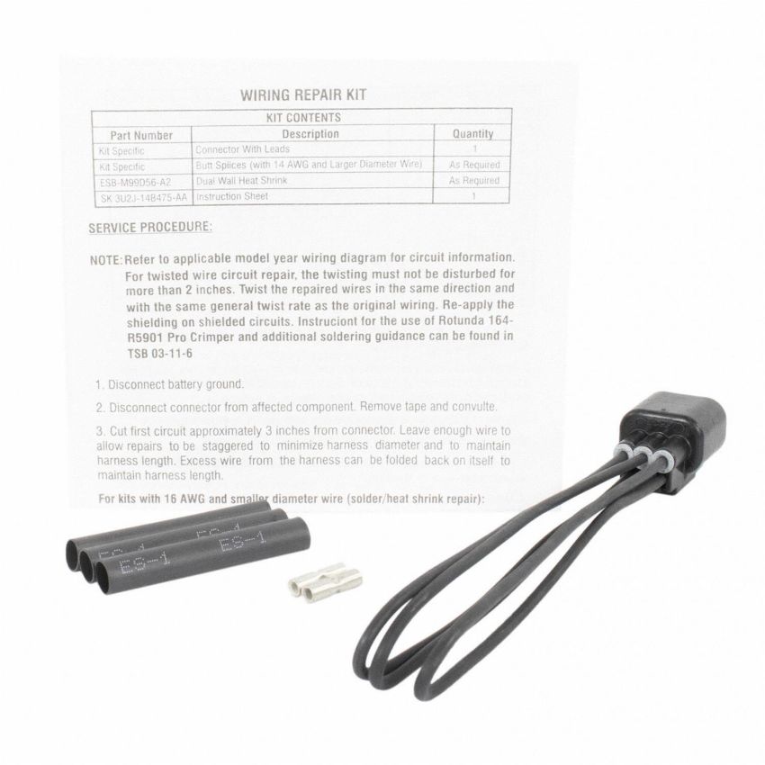 Motorcraft Wiring Connectors 8U2Z14S411ZB