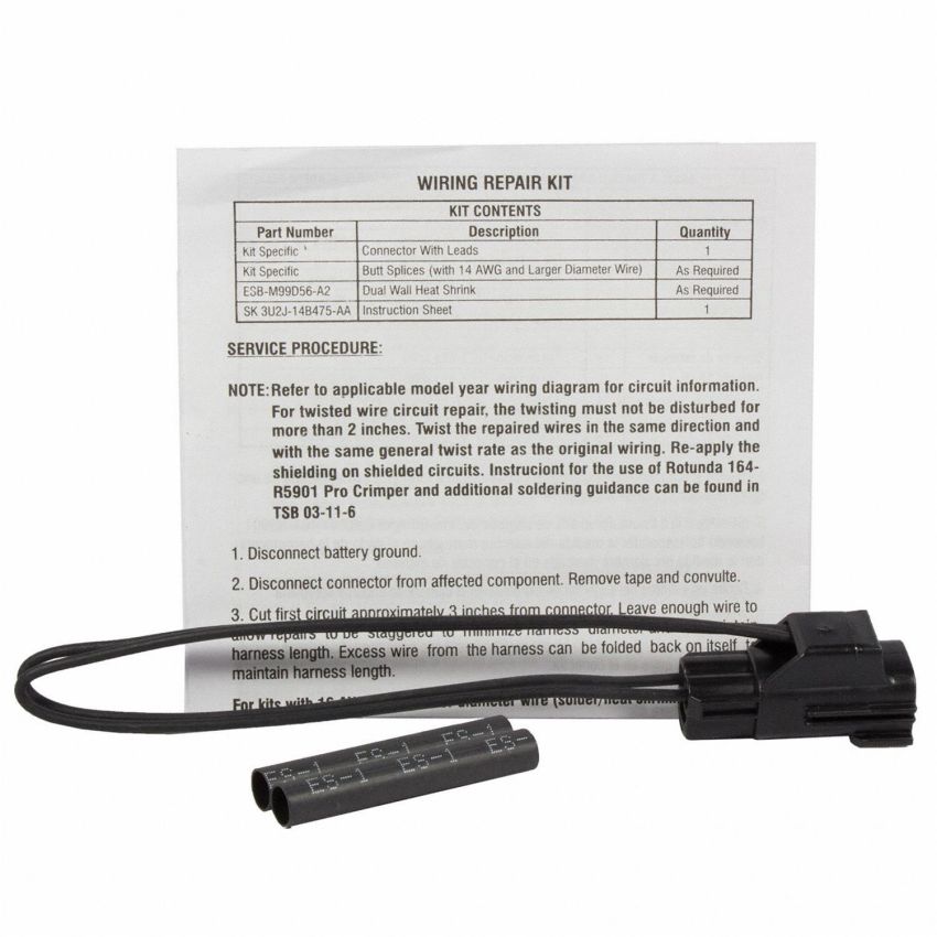 Motorcraft Wiring Connectors 3U2Z14S411AXB
