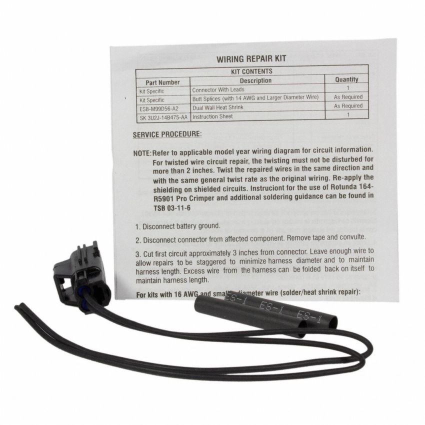 Motorcraft Wiring Connectors 3U2Z14S411AXB