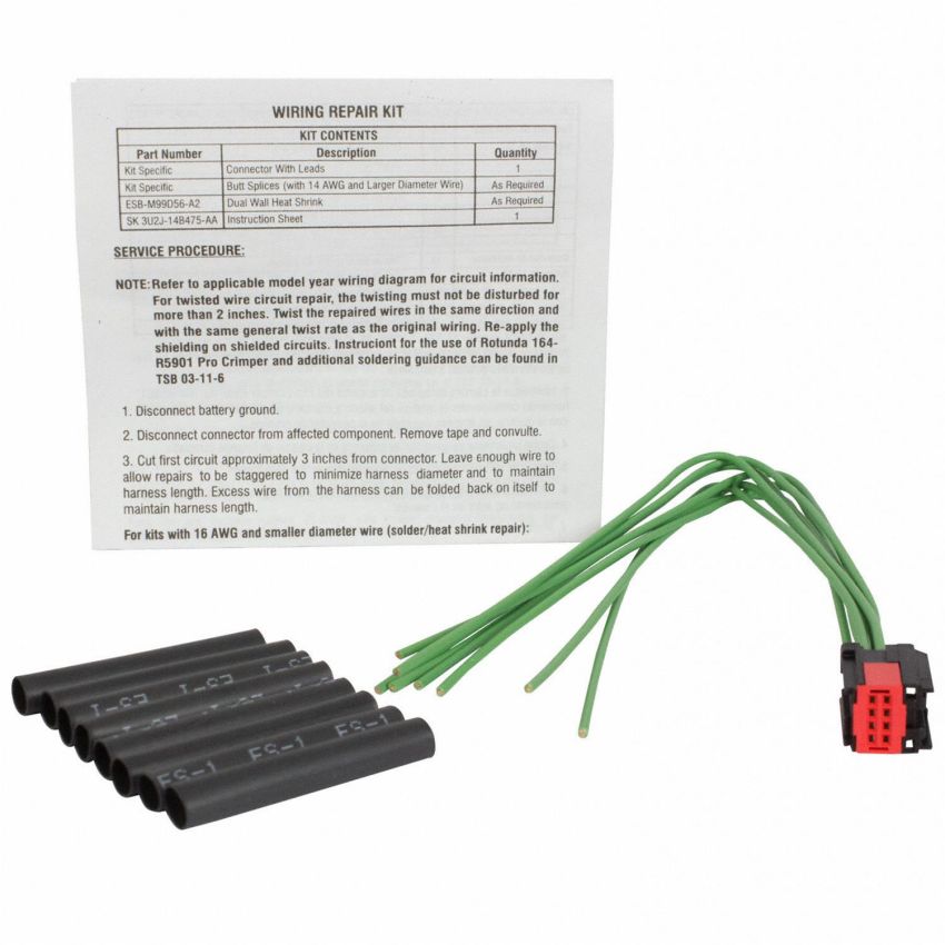 Motorcraft Wiring Connectors 3U2Z14S411BGB
