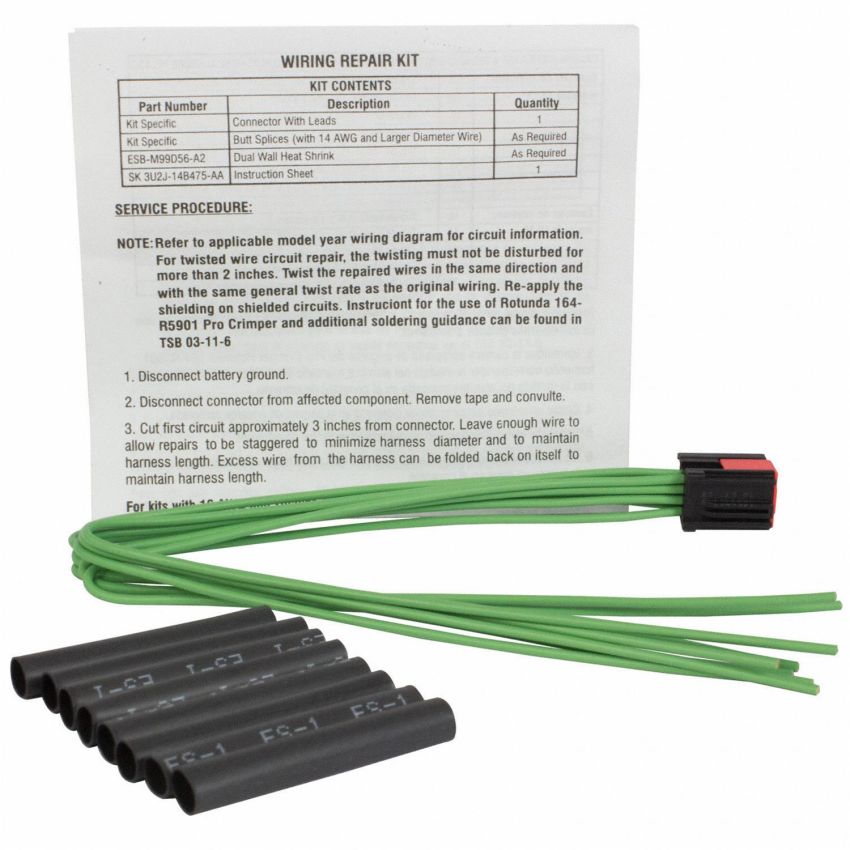 Motorcraft Wiring Connectors 3U2Z14S411BGB