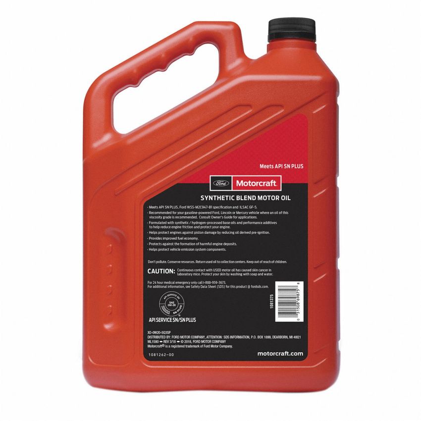 Motorcraft Engine Oil XO0W205Q3SP
