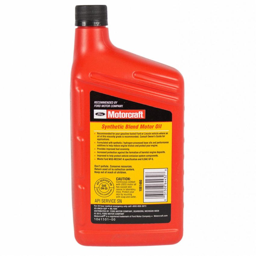 Motorcraft Engine Oil XO0W20QSP