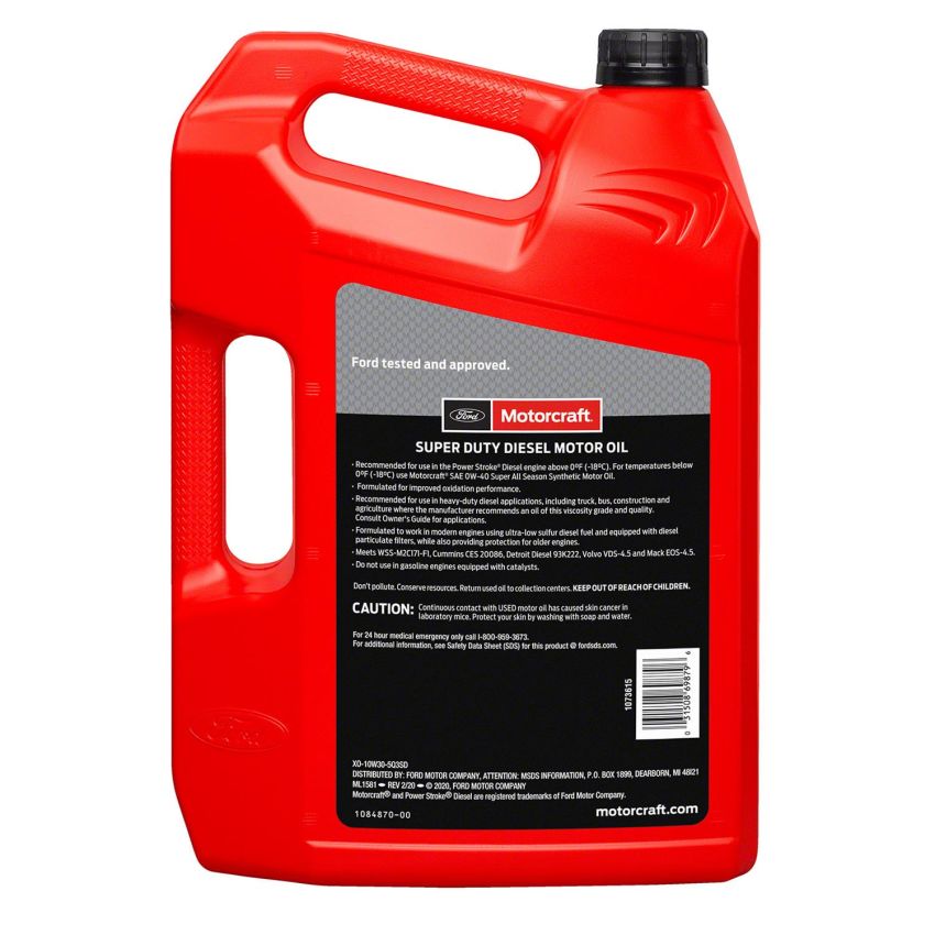 10w30 Motorcraft Super Duty Diesel Motor Oil XO10W305Q3SD