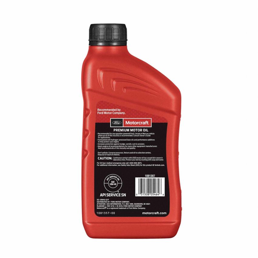 Motorcraft Engine Oil XO10W40Q1P