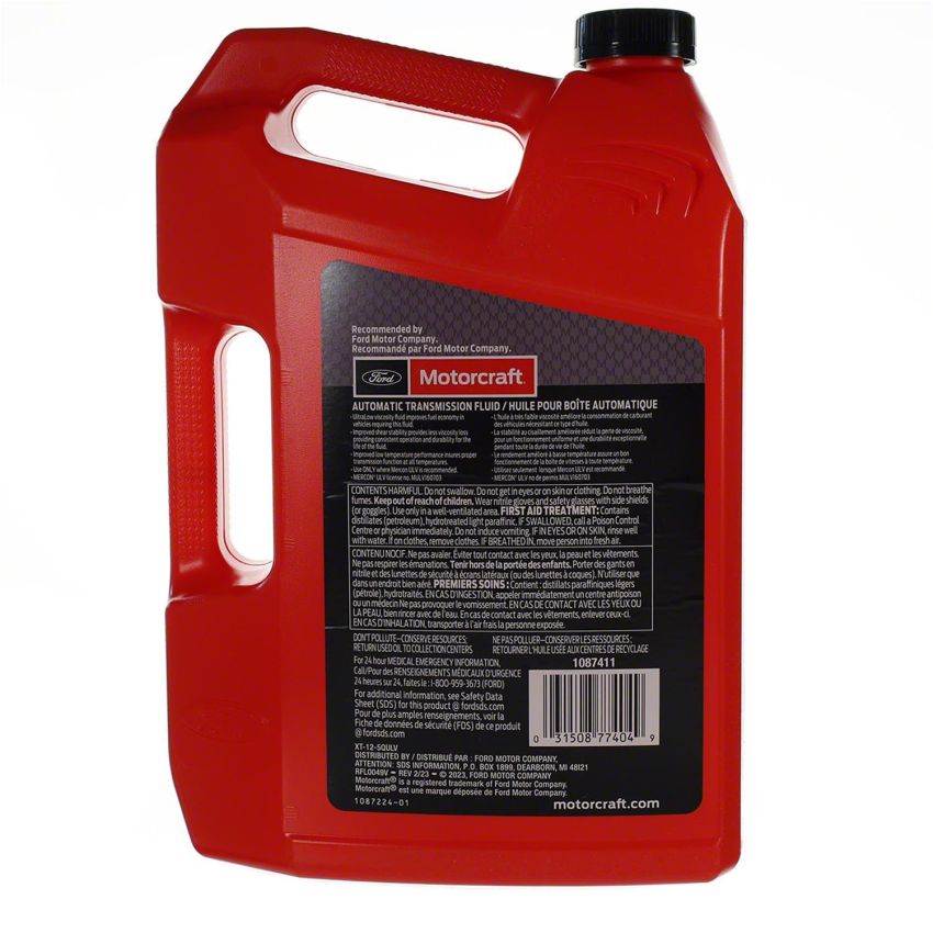 Motorcraft Transmission Fluid XT125QULV