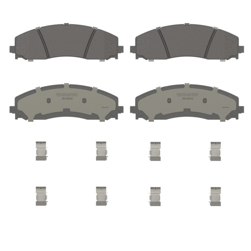 Wagner Brake OEX1691M OEX Disc Brake Pad Set Premium Semi - Met