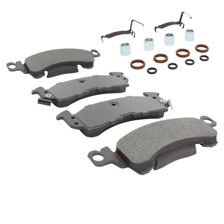 MPA 1001-0052M Quality-Built Premium Semi-Metallic Brake Pads w/ Hardware