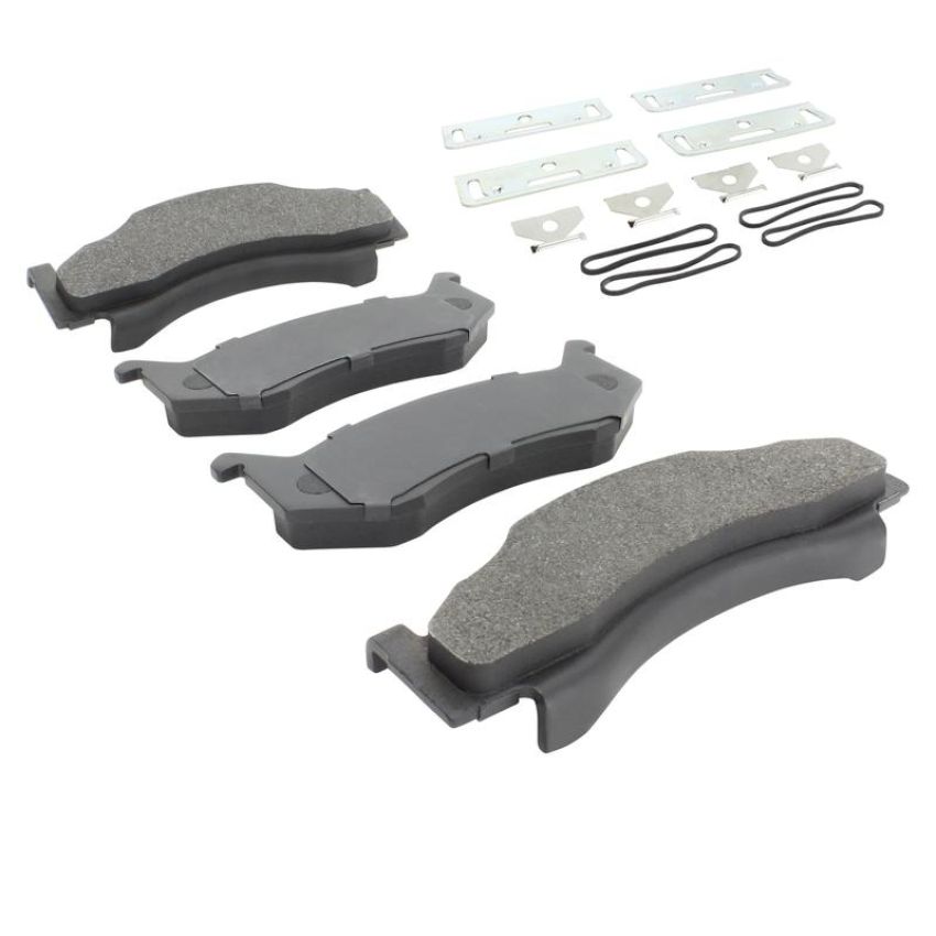 MPA 1001-0123M Quality-Built Premium Semi-Metallic Brake Pads w/ Hardware