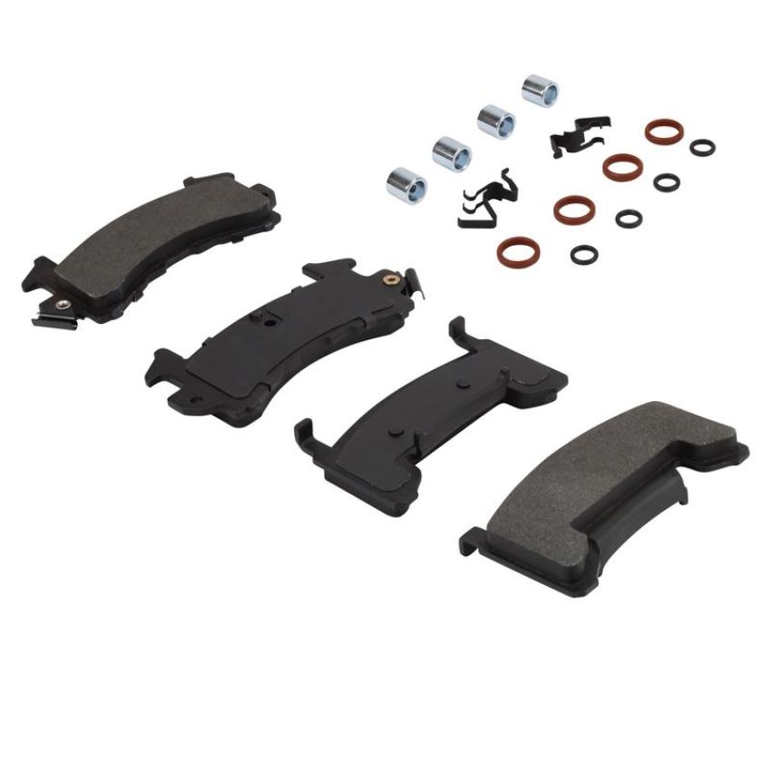 MPA 1001-0154M Quality-Built Premium Semi-Metallic Brake Pads w/ Hardware