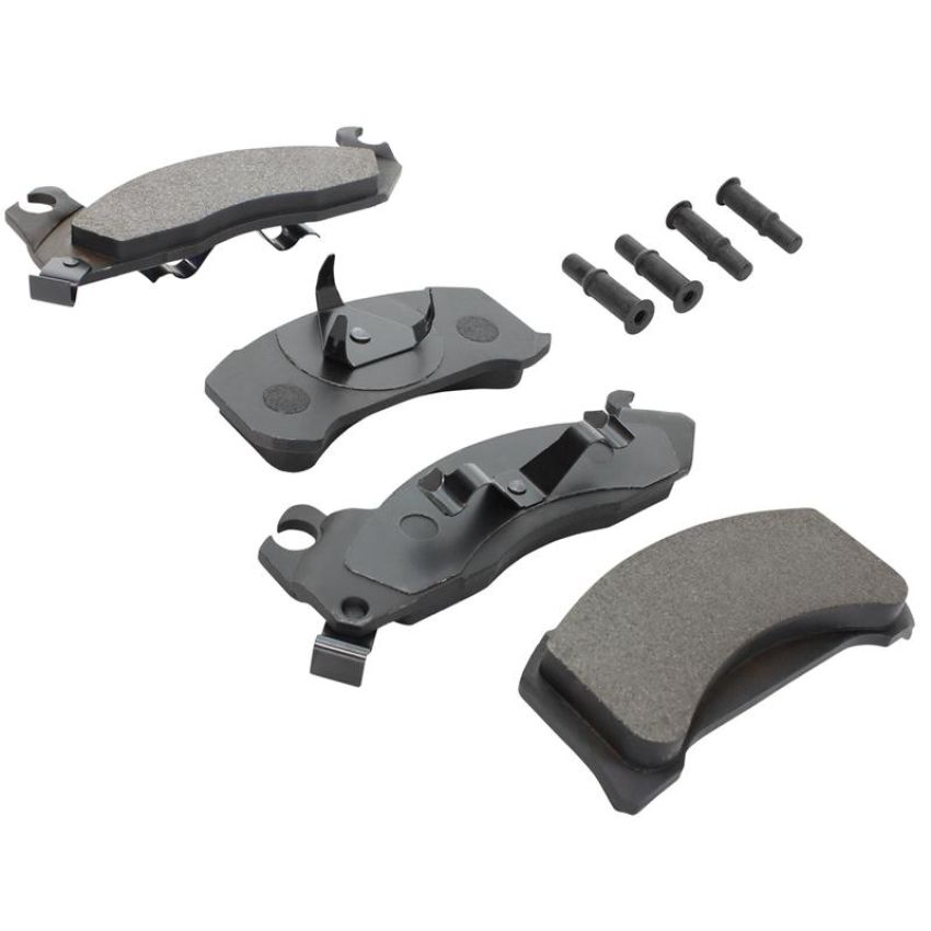 MPA 1001-0310M Quality-Built Premium Semi-Metallic Brake Pads w/ Hardware