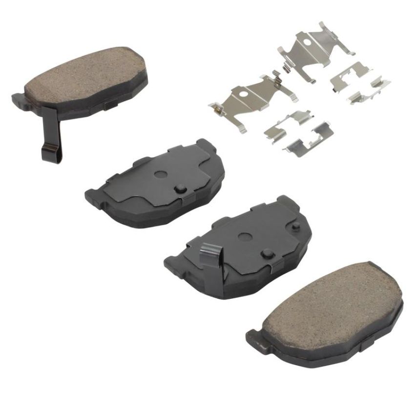 MPA 1001-0323C Quality-Built Premium Ceramic Brake Pads w/ Hardware