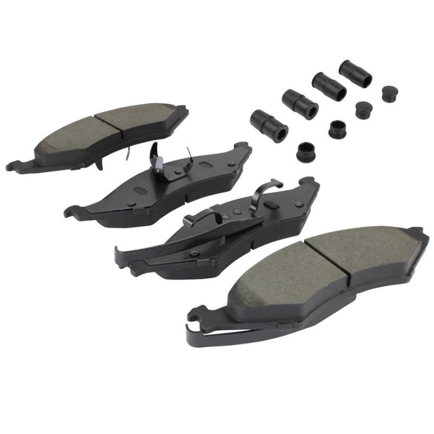 MPA 1001-0324M Quality-Built Premium Semi-Metallic Brake Pads w/ Hardware