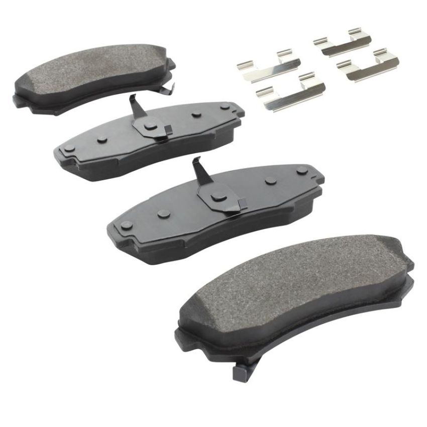 MPA 1001-0353M Quality-Built Premium Semi-Metallic Brake Pads w/ Hardware