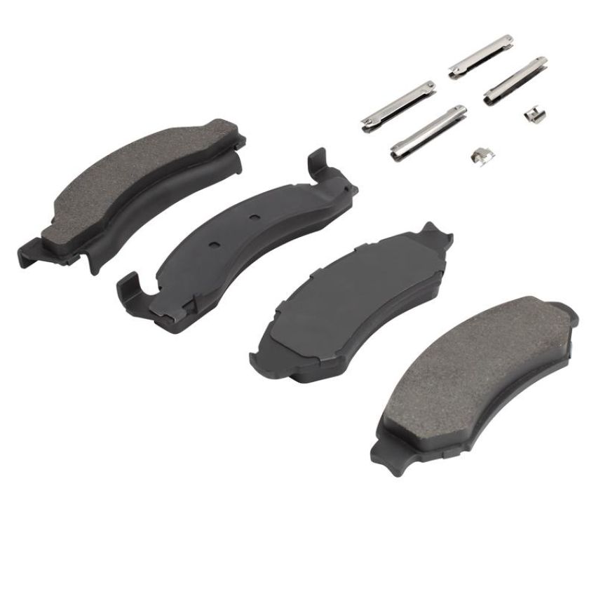 MPA 1001-0375M Quality-Built Premium Semi-Metallic Brake Pads w/ Hardware