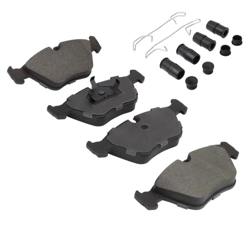 MPA 1001-0394AM Quality-Built Premium Semi-Metallic Brake Pads w/ Hardware