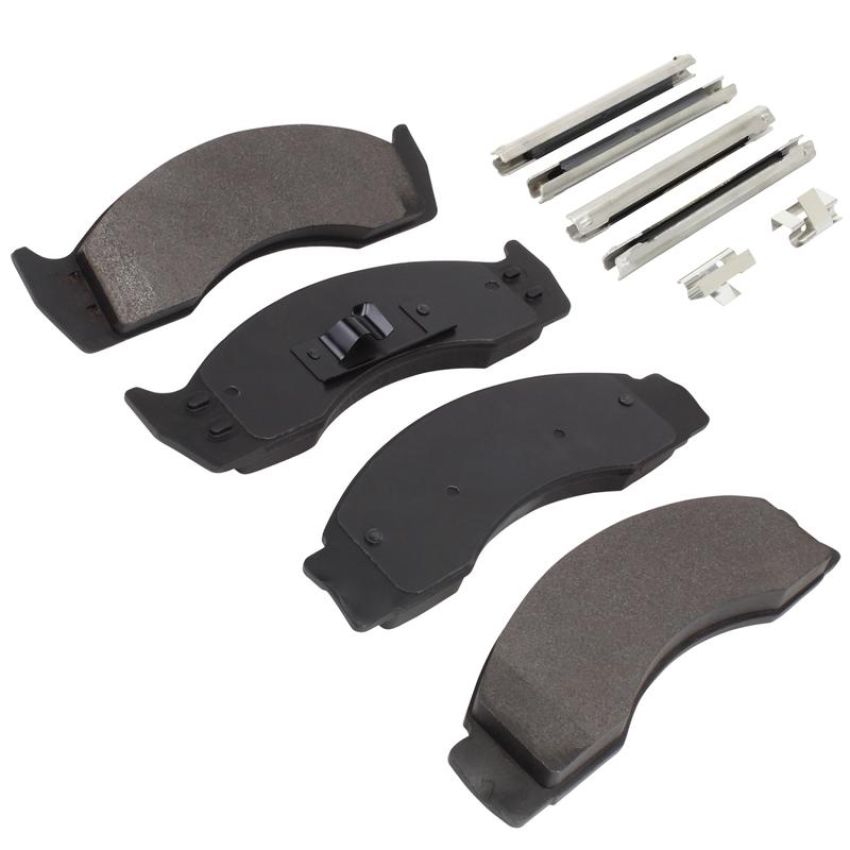 MPA 1001-0411M Quality-Built Premium Semi-Metallic Brake Pads w/ Hardware