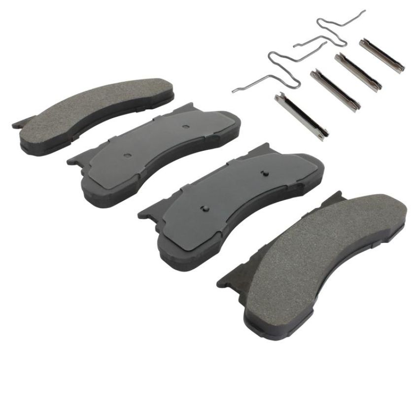 MPA 1001-0450M Quality-Built Premium Semi-Metallic Brake Pads w/ Hardware