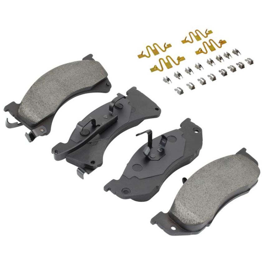 MPA 1001-0478M Quality-Built Premium Semi-Metallic Brake Pads w/ Hardware