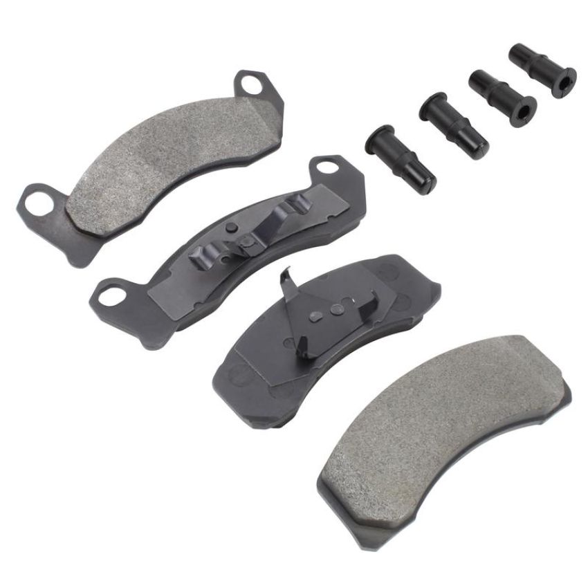MPA 1001-0499M Quality-Built Premium Semi-Metallic Brake Pads w/ Hardware