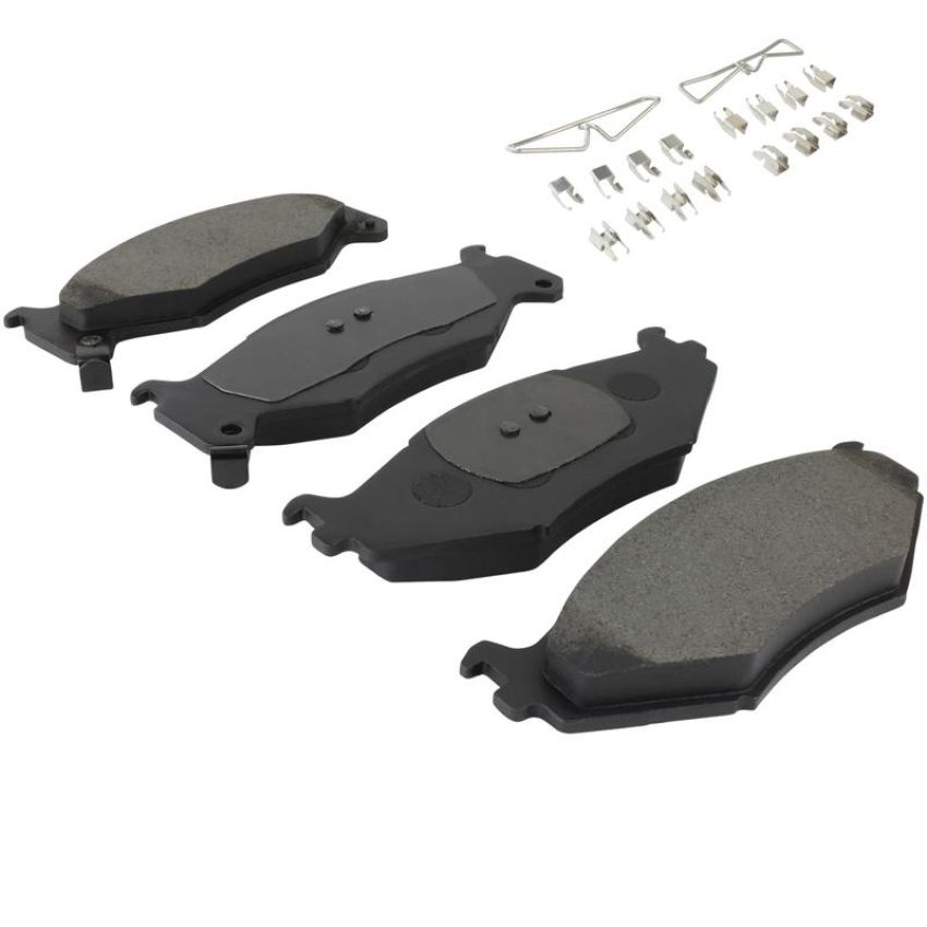 MPA 1001-0522M Quality-Built Premium Semi-Metallic Brake Pads w/ Hardware