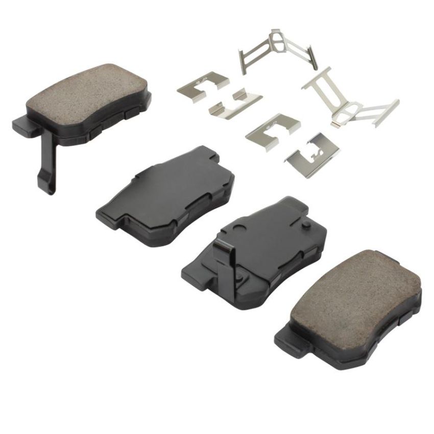 MPA 1001-0536M Quality-Built Premium Semi-Metallic Brake Pads w/ Hardware