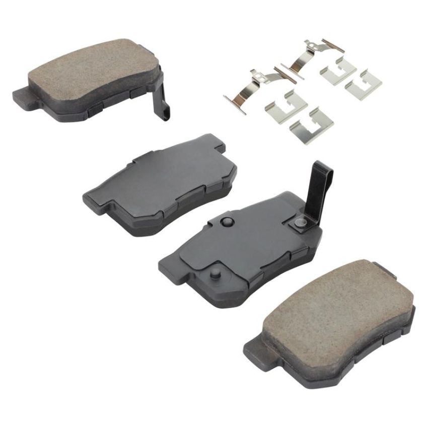 MPA 1001-0537AM Quality-Built Premium Semi-Metallic Brake Pads w/ Hardware
