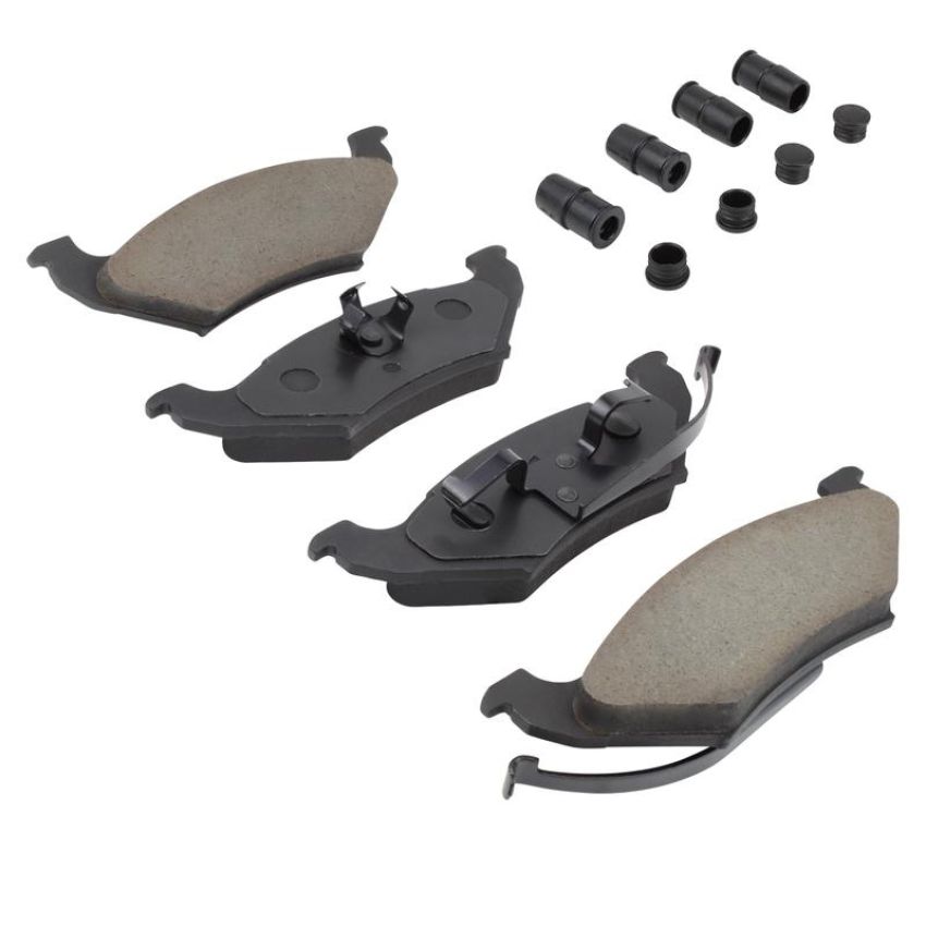 MPA 1001-0544M Quality-Built Premium Semi-Metallic Brake Pads w/ Hardware