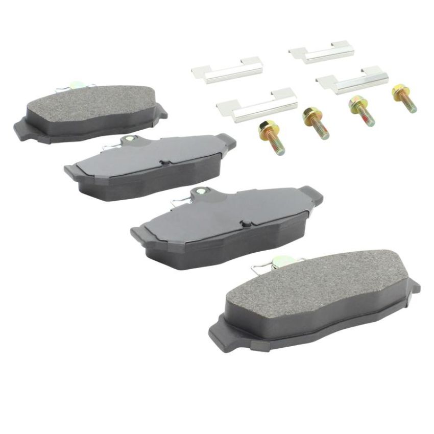 MPA 1001-0545M Quality-Built Premium Semi-Metallic Brake Pads w/ Hardware